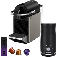 Krups Nespresso Pixie XN306T + Pierre Milchaufschäumer