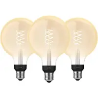 Philips Hue Filamentlampe White Globe XL E27 - 2023 - Dreierpack
