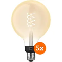 Philips Hue Filamentlampe White Globe XL E27 - 2023 - Fünferpack