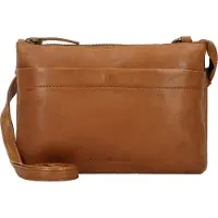 Greenburry Leder Umhängetasche Colombiana RV Shoulderbag 3 Zip Nougat braun