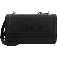Replay Umhängetasche Schultertasche Crossbody Bag Black schwarz