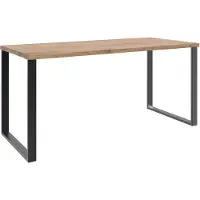 Wimex Home Desk Schreibtisch PlankeneicheNB/Schwarz