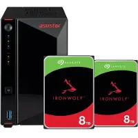 Asustor AS5402T + Seagate Ironwolf 16TB (2x 8TB)