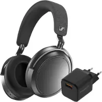 Sennheiser Momentum 4 Wireless Grau + BlueBuilt Quick-Charge-Ladegerät mit USB-A-Port 18 W