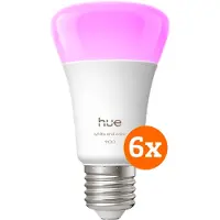 Philips Hue White & Color E27 1.100 lm 6er-Pack