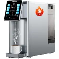 Hydrofast UV Auftisch Umkehrosmoseanlage Wasserfilter, Heißwasserspender, Remineralisierung und pH-Gleichgewicht, 6-stufige Umkehrosmose Trinkwasser Filter