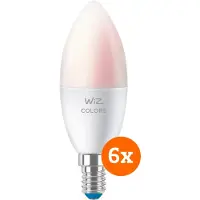 WiZ Connected WiZ Smart-Kerzenlampe 6er-Pack - Weiß- und Farblicht - E14