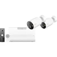 TP-LINK Tapo C460 Doppelpack + H500 CentralHub + D235 Smart Battery & Wired Doorbell
