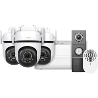 TP-LINK Tapo C530WS 3er-Pack + H500 CentralHub + D235 Smart Battery & Wired Doorbell