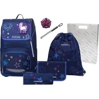 Schneiders Freizeitrucksack Ergoplus 2in1 Schulranzen Set 7-teilig 22L Shooting Star blau