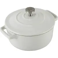 Carl Schmidt Sohn GmbH XANTEN Mini-Topf, Durchmesser: 13 x 10 cm, Gusseisen, weiß