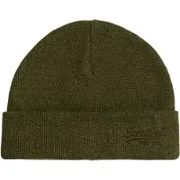 Superdry Essential Beaniemütze aus Strickgewebe mit Logo