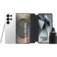 Samsung Galaxy S25 Ultra 256GB Weiß 5G + Zubehörset