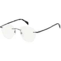 David Beckham Herren DB 1166 V81 Rahmen von BRILLEN Metall Ruthenium Blau Pantos Normal Spiegel