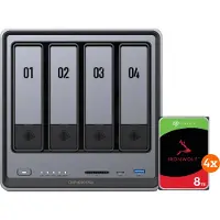 UGREEN NASync DXP4800 Plus + Seagate Ironwolf 8TB 4er-Pack