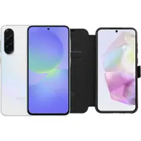 Samsung Galaxy A36 128GB Weiß 5G + BlueBuilt Book Case Schwarz