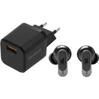 JBL Tour Pro 3 Schwarz + BlueBuilt Quick-Charge-Ladegerät