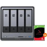UGREEN NASync DXP4800 Plus + Seagate Ironwolf 4TB 4er-Pack
