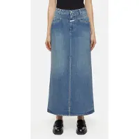 Closed Long X-pocket Skirt Dark Blue Größe: W25 | Maxiröcke Outlet | Damen | Blau