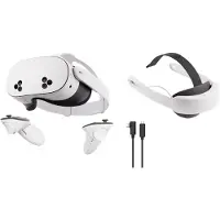 META Quest 3S 256GB + BlueBuilt PC Link-Kabel + Elite Strap mit Akku