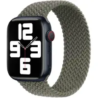 Apple Geflochtenes Solo Loop für Watch | 38/40/41/42 mm - Größe 9 - Olive