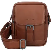 Green Burry GREENBURRY Leder Umhängetasche Fiorentina Travel Crossbody Bag Tan braun
