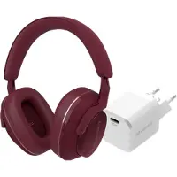Bowers & Wilkins Px7 S2e Rot + BlueBuilt Power-Delivery-Ladegerät mit USB-C-Port 20 W Weiß