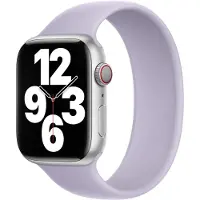 Apple Silikon Solo Loop für Watch | 38/40/41/42 mm - Größe 3 - Purple Fog
