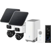 Eufy eufyCam S4 Doppelpack + HomeBase 3 + Video Doorbell E340 + Chime