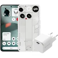 Nothing Tech Nothing Phone (3) 256GB Weiß 5G + BlueBuilt Ladegerät mit USB-C-Port 45 W Weiß