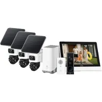 Eufy eufyCam S4 3er-Pack + HomeBase 3 + Video Doorbell E340 + Smart Display E10