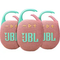 JBL Clip 5 Rosa 3er-Pack