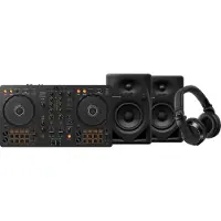 Pioneer DJ DDJ-FLX4 + DJ HDJ-X7 Schwarz + DJ DM-40D Schwarz