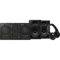 Pioneer DJ DDJ-FLX4 + DJ HDJ-X7 Schwarz + DJ DM-40D-BT Schwarz