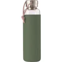 Black+blum Wasserflasche Glass Water Bottle Groen 600 ml