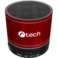 C-TECH SPK-08R rot / Tragbarer Lautsprecher / 3 W / BT 5.0