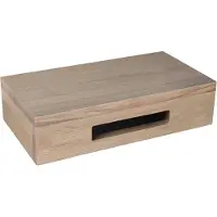 Differnz Waschtischplatte 400 x 250 mm Eiche Holz Ohne Ausschnitt