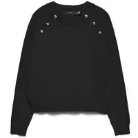 Vero Moda Vmhappy Ls O-Neck Button Pullover Boo