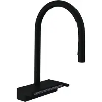 Hansgrohe Aquno Select M81 Armatur Wasserhahn Einhebel-Küchenmischer 170, Ausziehbrause, 3jet, sBox Mattschwarz - inkl.