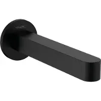 Hansgrohe Wanneneinlauf FINORIS Ausladung 174mm mattschwarz mattschwarz