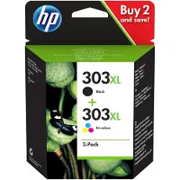 HP 303XL (3YN10AE) - Schwarz + 3 Farben - Druckerpatrone - Hohe Kapazität - Multipack
