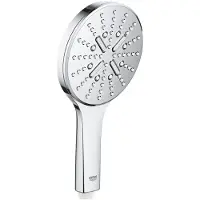 GROHE Rainshower SmartActive 130, Handduschbrause mit Kopf, Chrom, Wand, 9,5 l/min