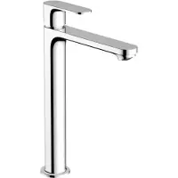 Hansgrohe Rebris S Einhebel-Waschtischarmatur, 240 CoolStart, Zugstangen-Ablaufgarnitur, Ausladung 169 mm, 72580000, Farbe: Chrom