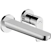 Hansgrohe Rebris S Einhebel-Waschtischmischer Unterputz für Wandmontage mit Auslauf 20 cm, Chrom