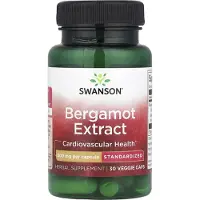 Swanson Health Bergamotte-Extrakt 500 mg 30 vegetarische Kapseln
