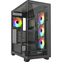 Sharkoon Elite Shark CA500 schwarz Tempered Glass x 2 - Midi/Minitower