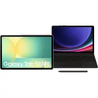 Samsung Galaxy Tab S10 FE 10,9 Zoll 128GB Wi-Fi Silber + Tastaturhülle QWERTZ