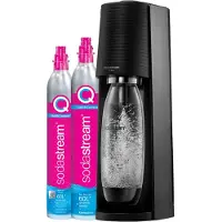 SodaStream TERRA Schwarz + Quick Connect Kohlensäurezylinder