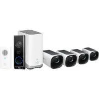 Eufy eufyCam 3 4er-Pack + Video Doorbell E340 + Chime