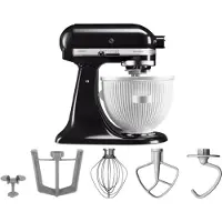 KitchenAid Artisan Mixer 5KSM125 Onyx Schwarz + Eiszubereiter